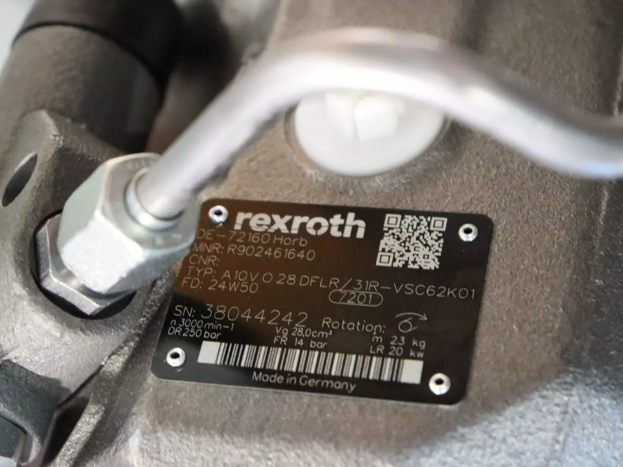 REXROTH A10VO28DFLR/31R-VSC62K01 - Hydraulisk pumpe for Materialhåndteringsutstyr: bilde 4 REXROTH A10VO28DFLR/31R-VSC62K01 - Hydraulisk pumpe for Materialhåndteringsutstyr: bilde 4