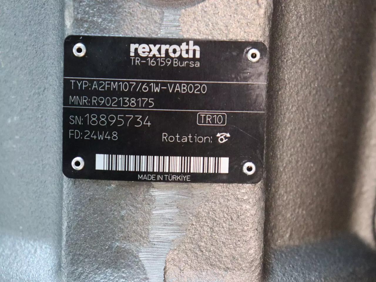 REXROTH A2FM107/61W-VAB020 - Hydraulisk motor for Bygg og anlegg: bilde 5 REXROTH A2FM107/61W-VAB020 - Hydraulisk motor for Bygg og anlegg: bilde 5