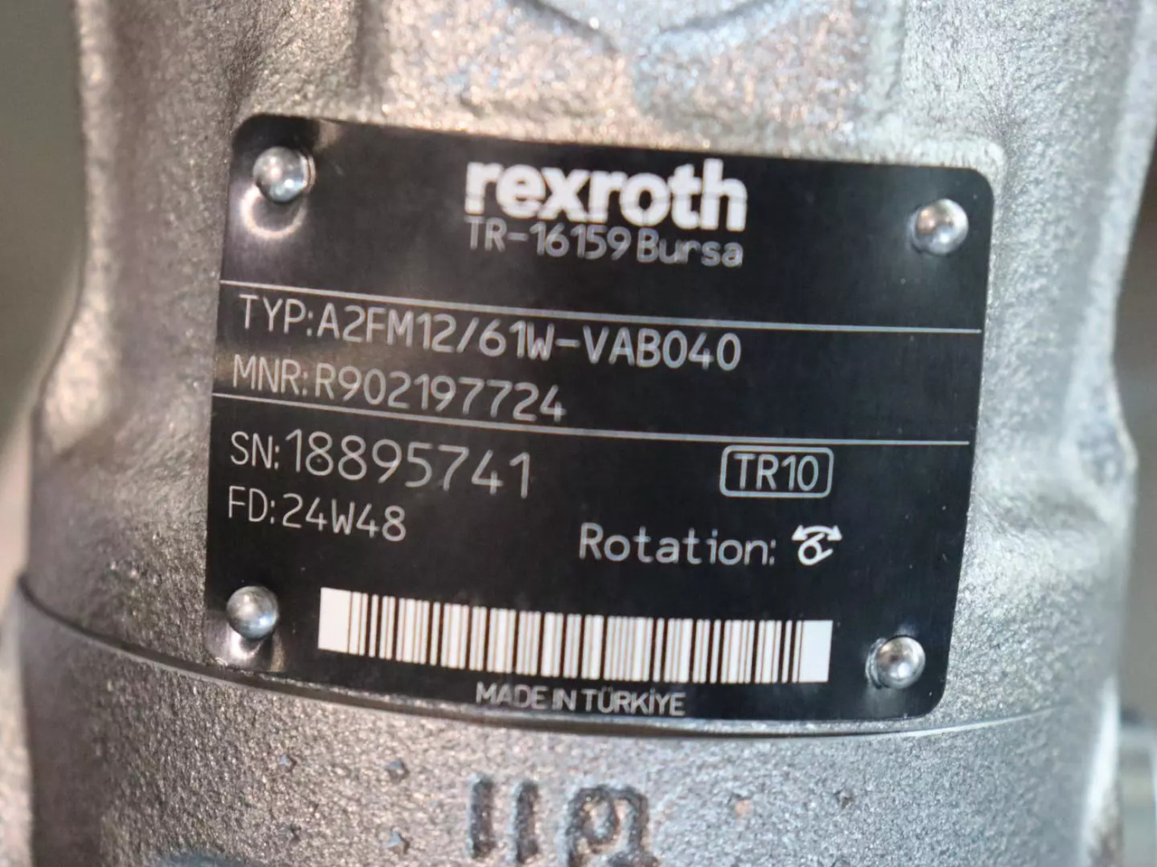 REXROTH A2FM12/61W-VAB040 - Hydraulisk motor for Materialhåndteringsutstyr: bilde 4 REXROTH A2FM12/61W-VAB040 - Hydraulisk motor for Materialhåndteringsutstyr: bilde 4