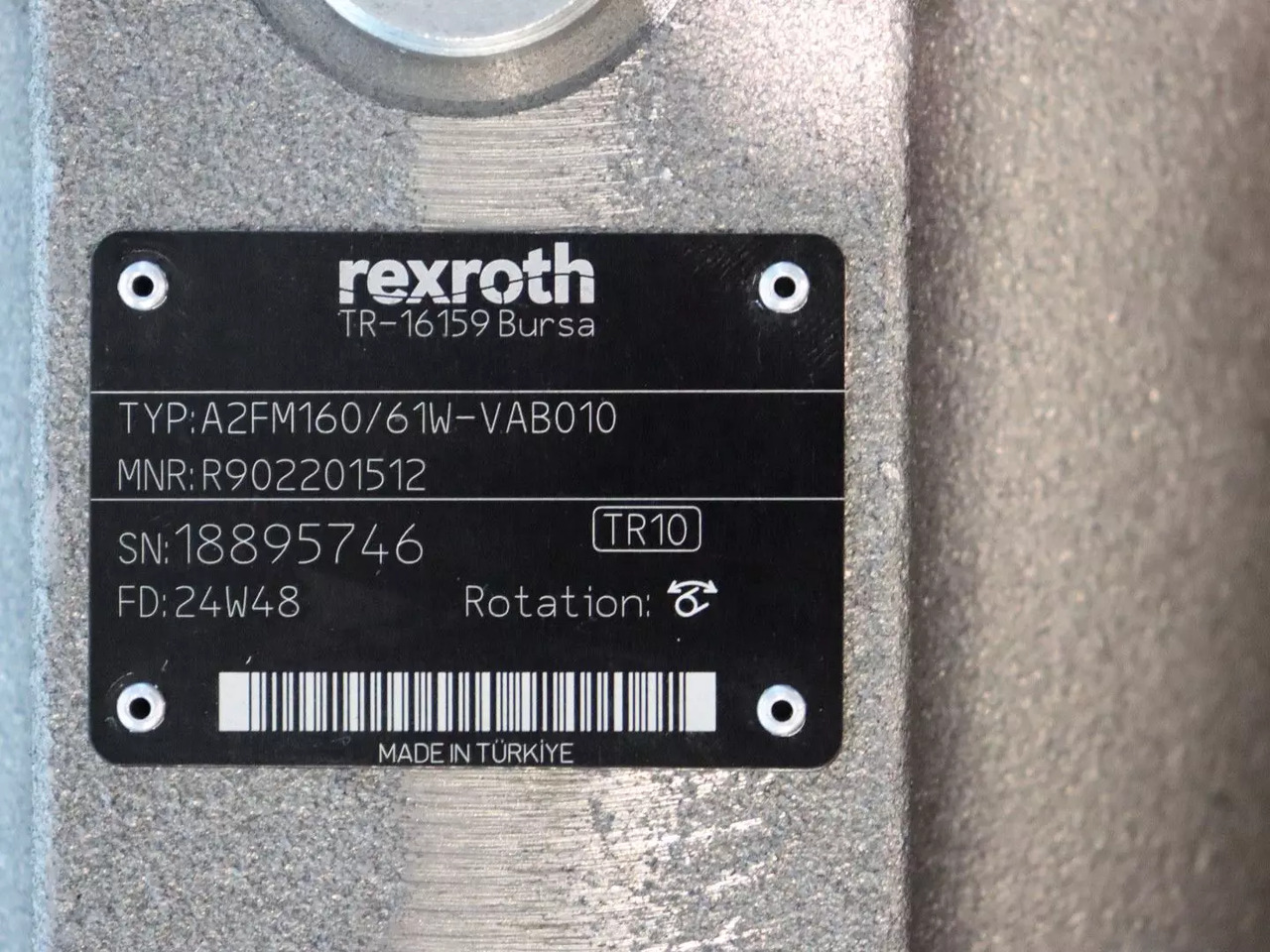 REXROTH A2FM160/61W-VAB010 - Hydraulisk motor for Materialhåndteringsutstyr: bilde 3 REXROTH A2FM160/61W-VAB010 - Hydraulisk motor for Materialhåndteringsutstyr: bilde 3