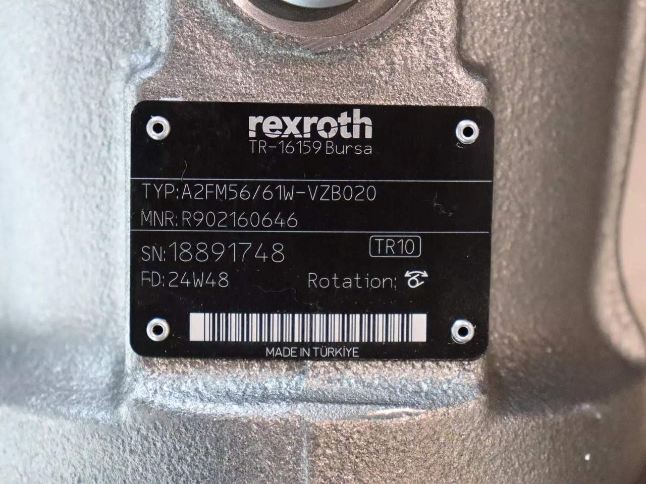 REXROTH A2FM56/61W-VZB020 - Hydraulisk motor for Materialhåndteringsutstyr: bilde 4 REXROTH A2FM56/61W-VZB020 - Hydraulisk motor for Materialhåndteringsutstyr: bilde 4