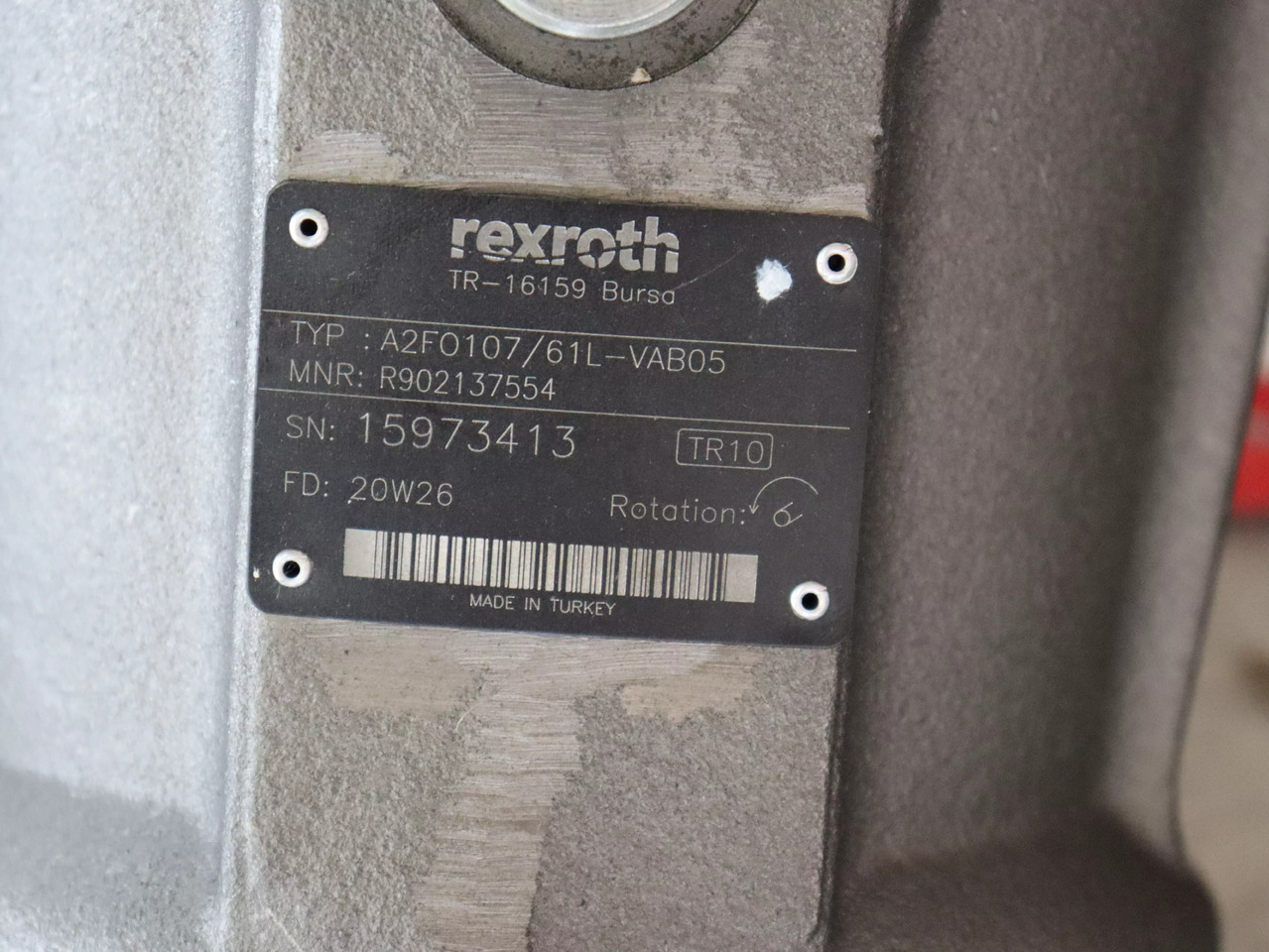 REXROTH A2FO107/61L-VAB05 - Hydraulisk pumpe: bilde 4 REXROTH A2FO107/61L-VAB05 - Hydraulisk pumpe: bilde 4