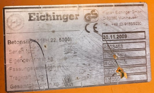 Eichinger concrete silo 1016H.22 - Sementsilo: bilde 3 Eichinger concrete silo 1016H.22 - Sementsilo: bilde 3