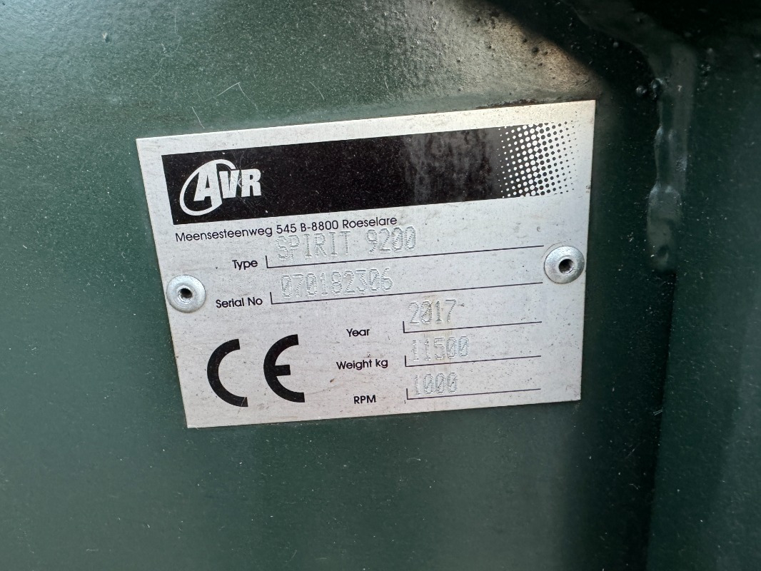 AVR AVR SPIRIT 9200 - Tresker: bilde 2 AVR AVR SPIRIT 9200 - Tresker: bilde 2