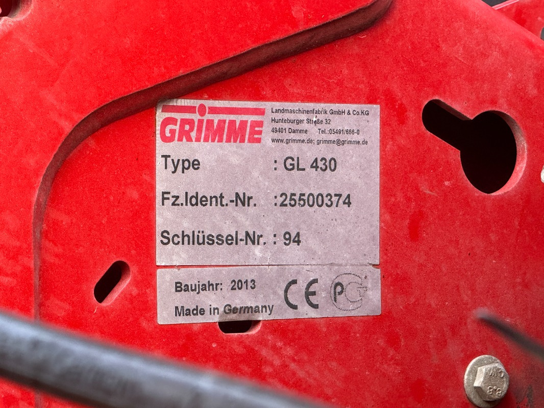 Grimme GL 430 - Tresker: bilde 2 Grimme GL 430 - Tresker: bilde 2