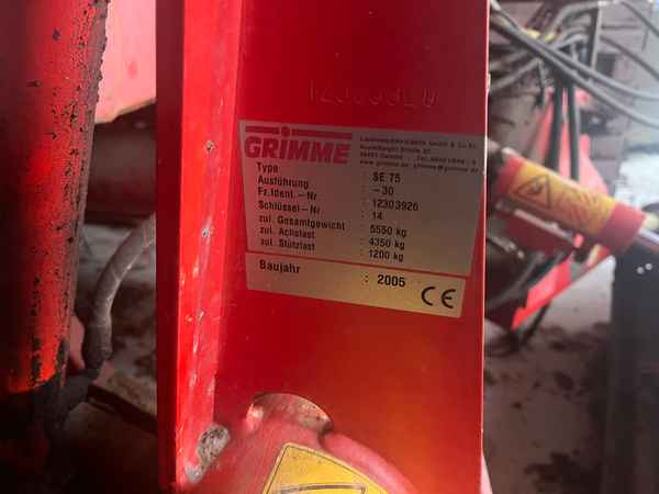 Grimme SE 75-30-UB - Tresker: bilde 2 Grimme SE 75-30-UB - Tresker: bilde 2