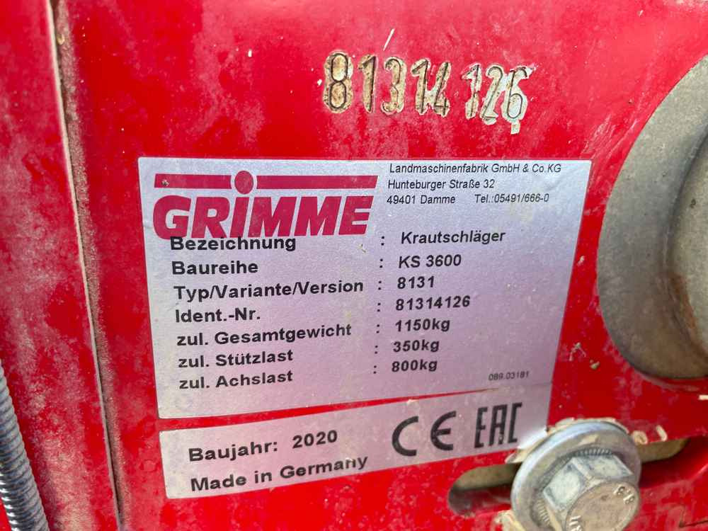 Tresker Grimme KS 3600: bilde 6 Tresker Grimme KS 3600: bilde 6