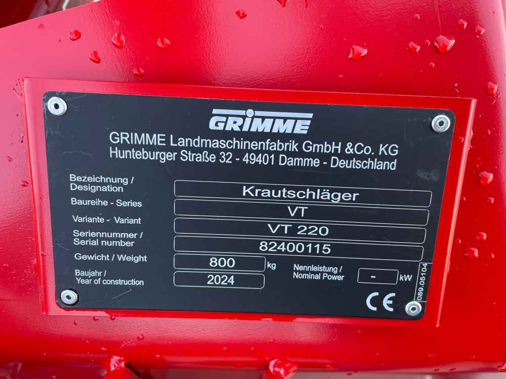 Grimme VT 220F - Drue høstemaskin: bilde 2 Grimme VT 220F - Drue høstemaskin: bilde 2