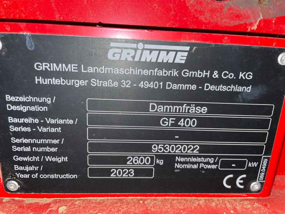 Grimme GF 400 - Tresker: bilde 3 Grimme GF 400 - Tresker: bilde 3