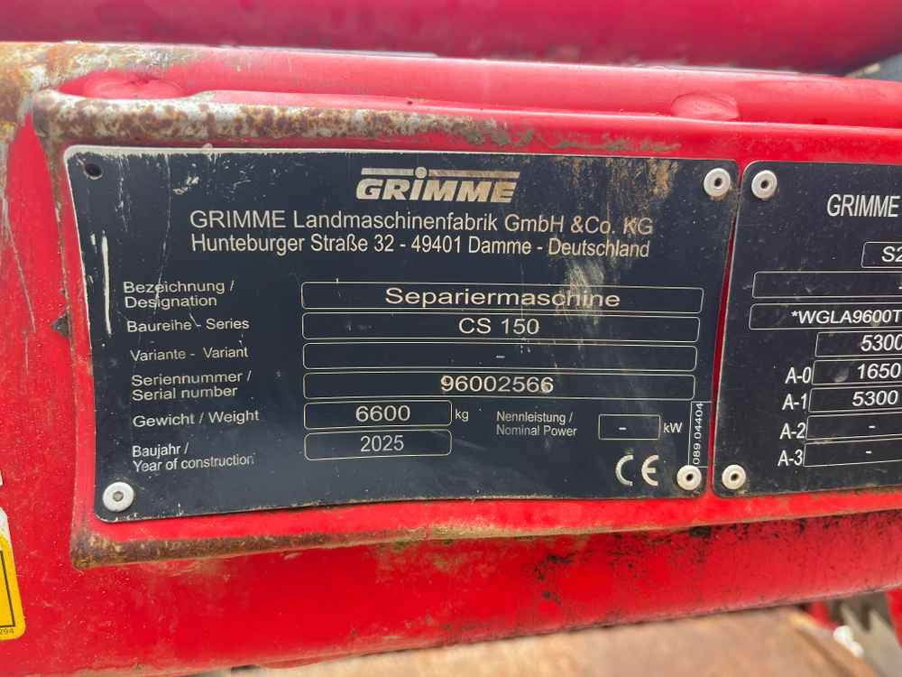 Grimme CS 150 - Potethøster: bilde 3 Grimme CS 150 - Potethøster: bilde 3