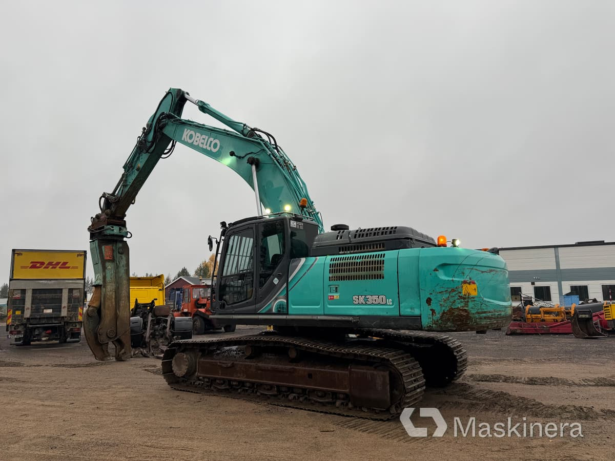 Grävmaskin Kobelco SK350LC-10 med stålsax - Beltegraver: bilde 3 Grävmaskin Kobelco SK350LC-10 med stålsax - Beltegraver: bilde 3
