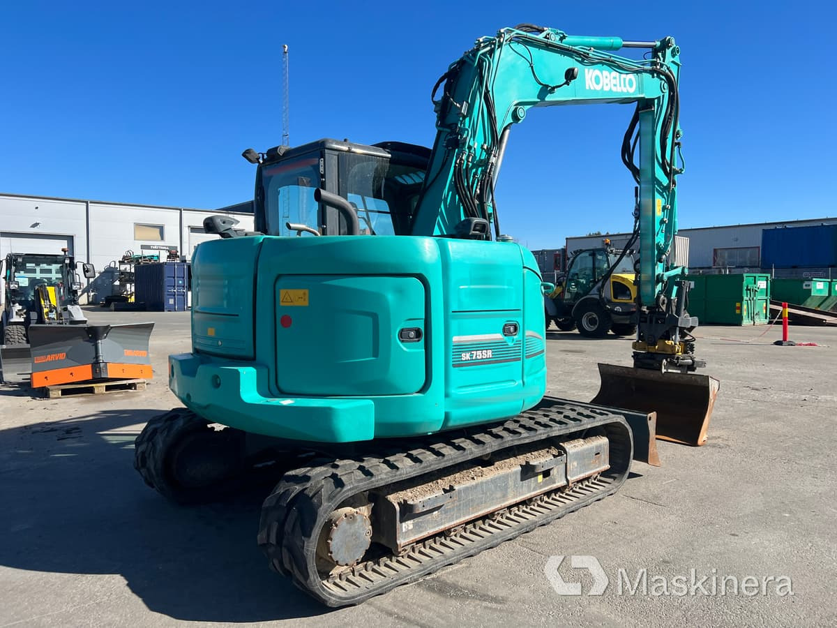 Grävmaskin Kobelco SK75SR-3E - Beltegraver: bilde 5 Grävmaskin Kobelco SK75SR-3E - Beltegraver: bilde 5