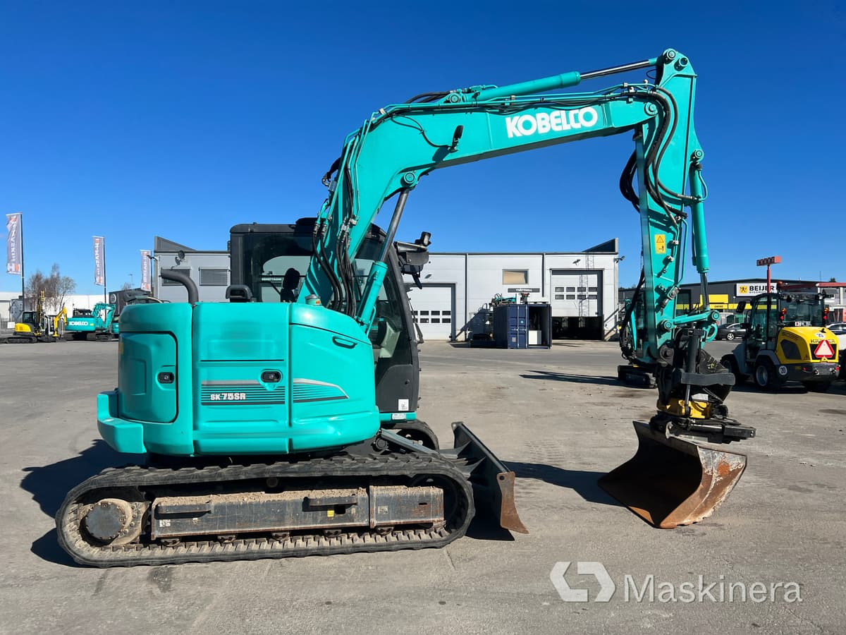 Grävmaskin Kobelco SK75SR-3E - Beltegraver: bilde 4 Grävmaskin Kobelco SK75SR-3E - Beltegraver: bilde 4