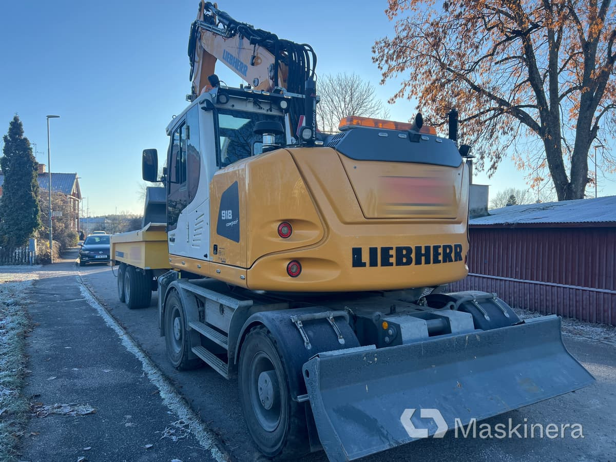 Hjulgrävare Liebherr 918 Compact Litronic med kärra - Beltegraver: bilde 5 Hjulgrävare Liebherr 918 Compact Litronic med kärra - Beltegraver: bilde 5