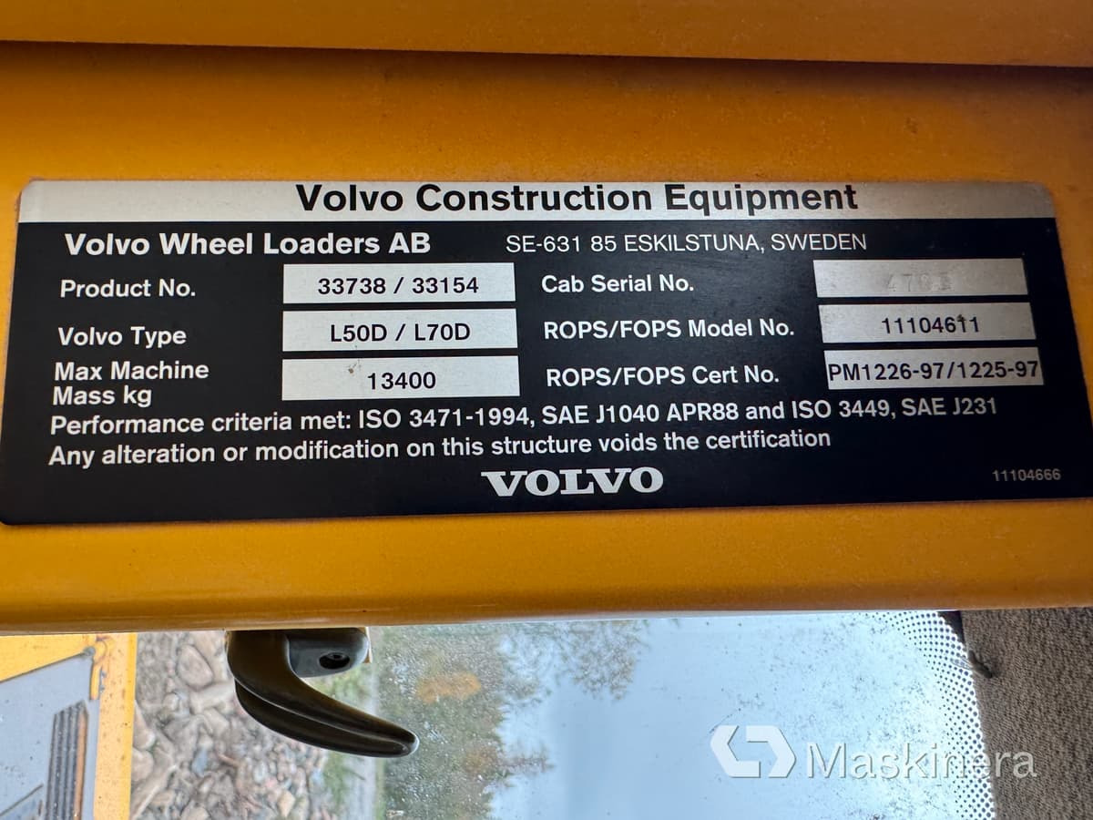 Hjullaster Hjullastare Volvo L70D: bilde 50