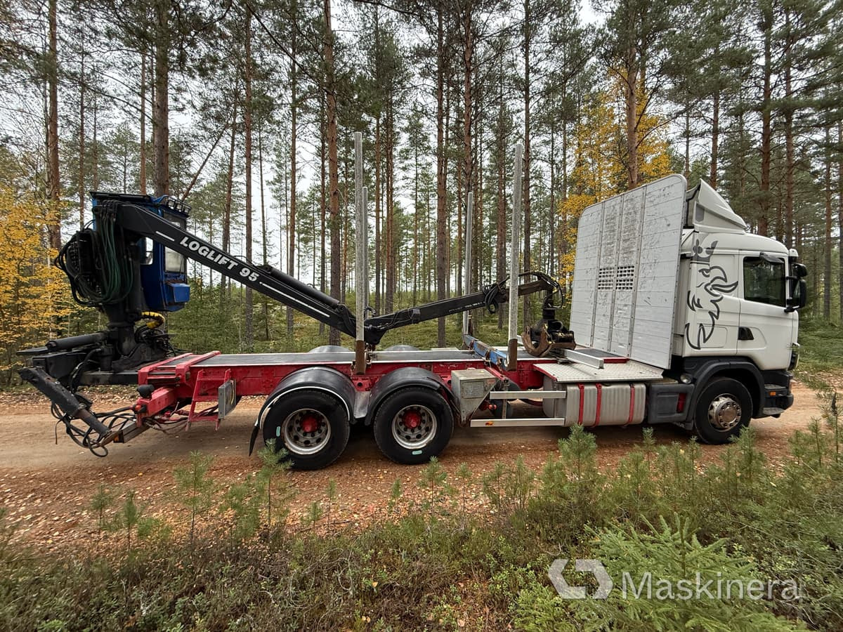 Tømmerbil, Kranbil Scania R164GB6X4NA580 Timmerbil Scania R164 580 6x4: bilde 7