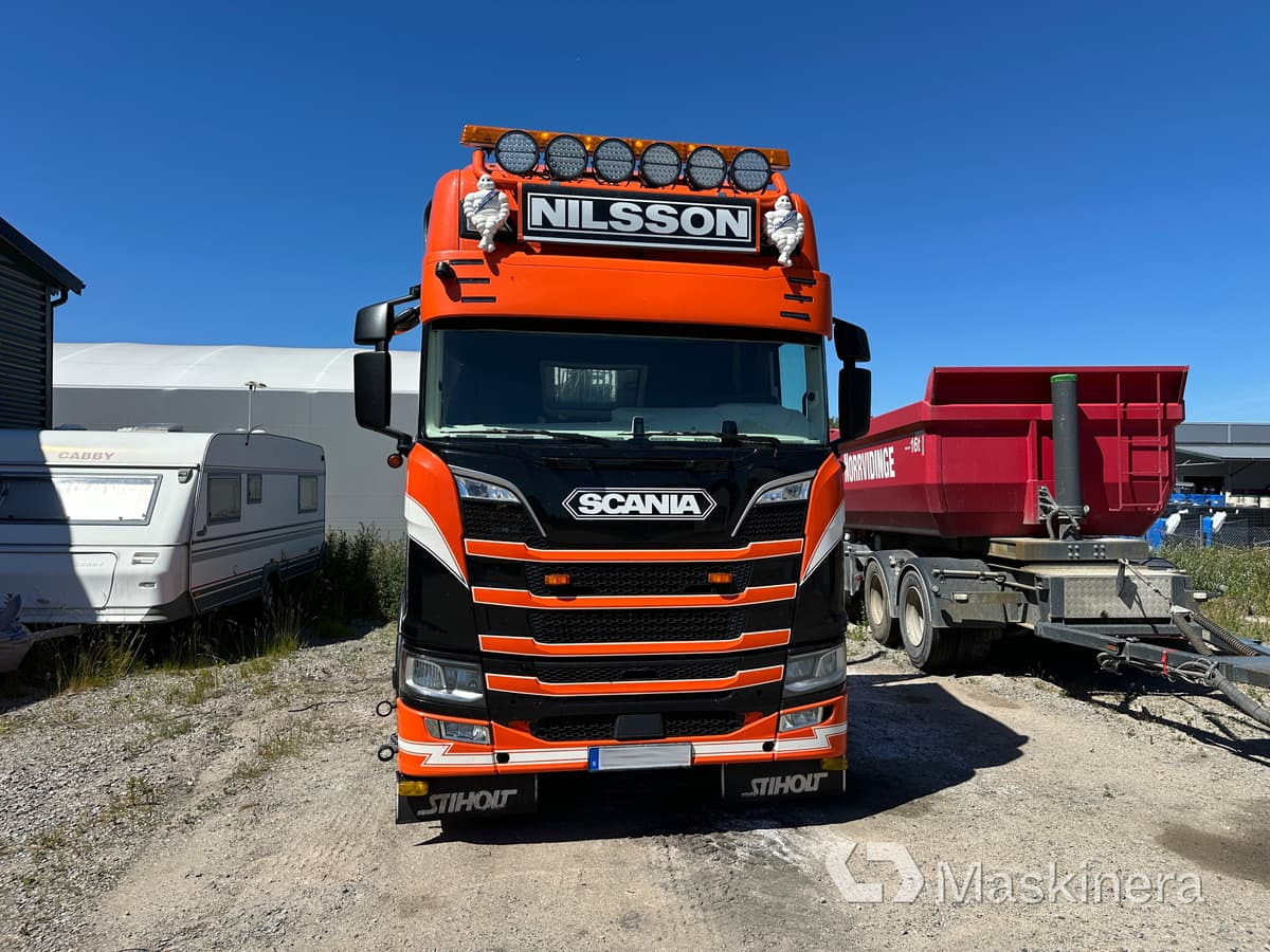 Timmerbil Scania R650B 6X4 NB + Släp - Tømmerbil, Kranbil: bilde 2 Timmerbil Scania R650B 6X4 NB + Släp - Tømmerbil, Kranbil: bilde 2