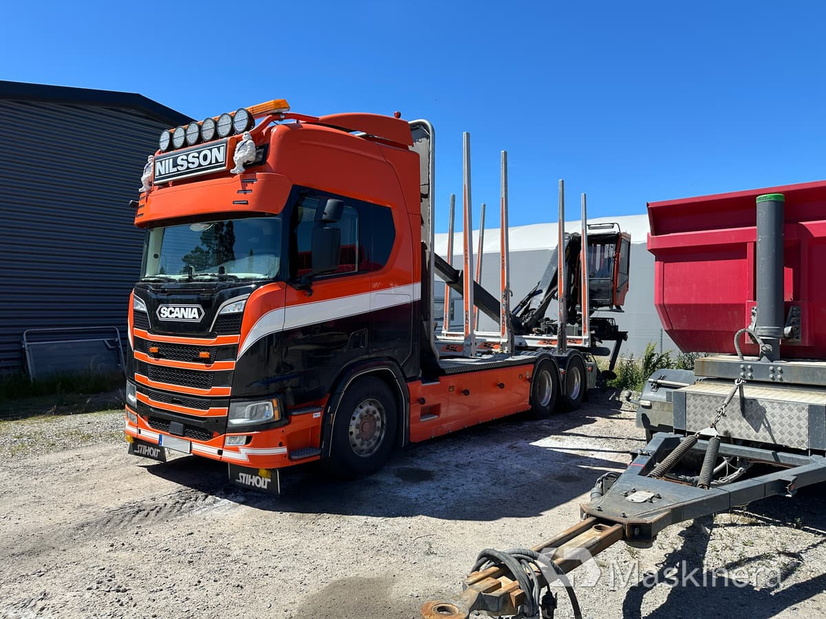 Timmerbil Scania R650B 6X4 NB + Släp - Tømmerbil: bilde 3 Timmerbil Scania R650B 6X4 NB + Släp - Tømmerbil: bilde 3