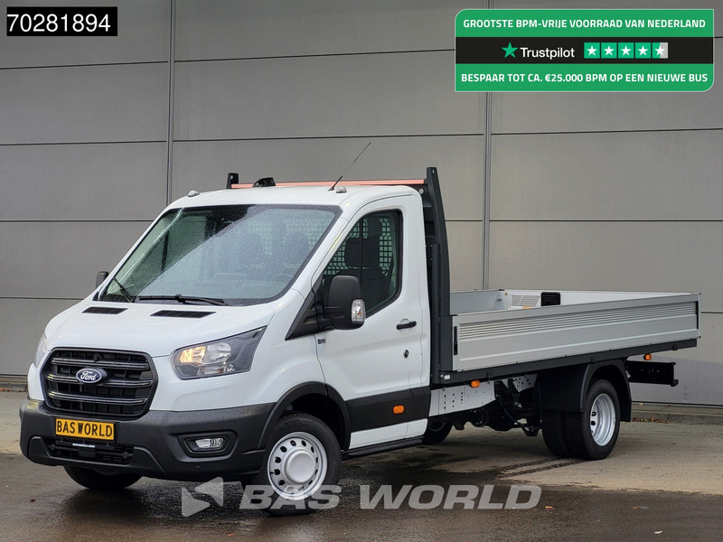 Ford Transit 165pk Open Laadbak 3,5t Trekhaak Dubbellucht Airco Cruise Camera Parkeersensoren Euro6 Pritsche Pickup Airco Trekhaak Cruise con - Varebil med plan: bilde 1 Ford Transit 165pk Open Laadbak 3,5t Trekhaak Dubbellucht Airco Cruise Camera Parkeersensoren Euro6 Pritsche Pickup Airco Trekhaak Cruise con - Varebil med plan: bilde 1