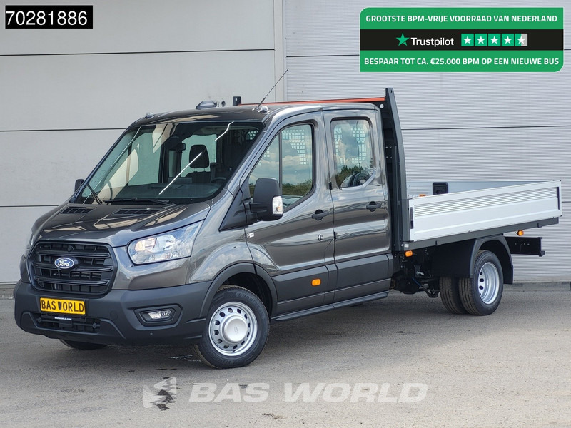 Ford Transit 170pk Automaat Dubbel Cabine 3500kg Trekhaak Open Laadbak Pritsche SYNC4 scherm Camera Airco Trekhaak Cruise control - Varebil med plan: bilde 1 Ford Transit 170pk Automaat Dubbel Cabine 3500kg Trekhaak Open Laadbak Pritsche SYNC4 scherm Camera Airco Trekhaak Cruise control - Varebil med plan: bilde 1