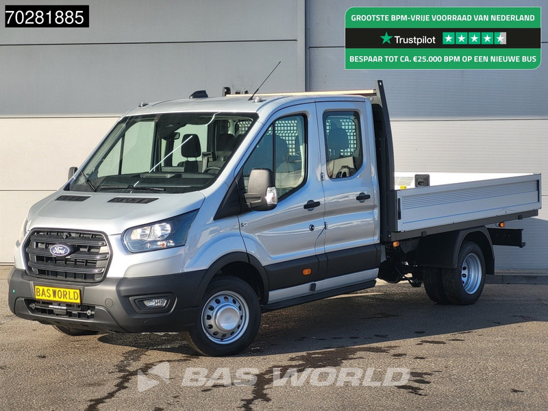 Ford Transit 170pk Automaat Dubbel Cabine 3500kg Trekhaak Open Laadbak Pritsche SYNC4 scherm CarPlay Camera Pickup Airco Trekhaak Cruise cont - Varebil med plan: bilde 1 Ford Transit 170pk Automaat Dubbel Cabine 3500kg Trekhaak Open Laadbak Pritsche SYNC4 scherm CarPlay Camera Pickup Airco Trekhaak Cruise cont - Varebil med plan: bilde 1