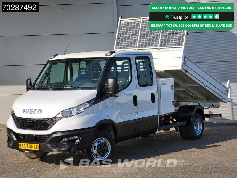Iveco Daily 35C16 3.0L Kipper met Kist Dubbel Cabine Dubbellucht 3,5t Trekhaak Navi Airco Cruise Camera Euro6 Tipper Benne Kieper 2m3 Airco - Varebil med tipp: bilde 1 Iveco Daily 35C16 3.0L Kipper met Kist Dubbel Cabine Dubbellucht 3,5t Trekhaak Navi Airco Cruise Camera Euro6 Tipper Benne Kieper 2m3 Airco - Varebil med tipp: bilde 1