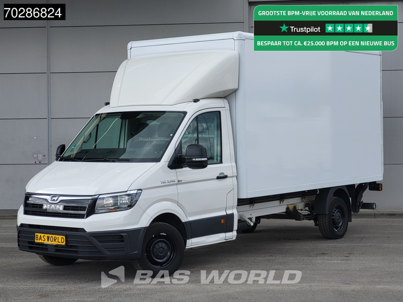 MAN TGE 3.140 Automaat Bakwagen Laadklep Airco Cruise Camera Euro6 Meubelbak Koffer 20m3 Airco Cruise control - Varebil med skap: bilde 1 MAN TGE 3.140 Automaat Bakwagen Laadklep Airco Cruise Camera Euro6 Meubelbak Koffer 20m3 Airco Cruise control - Varebil med skap: bilde 1