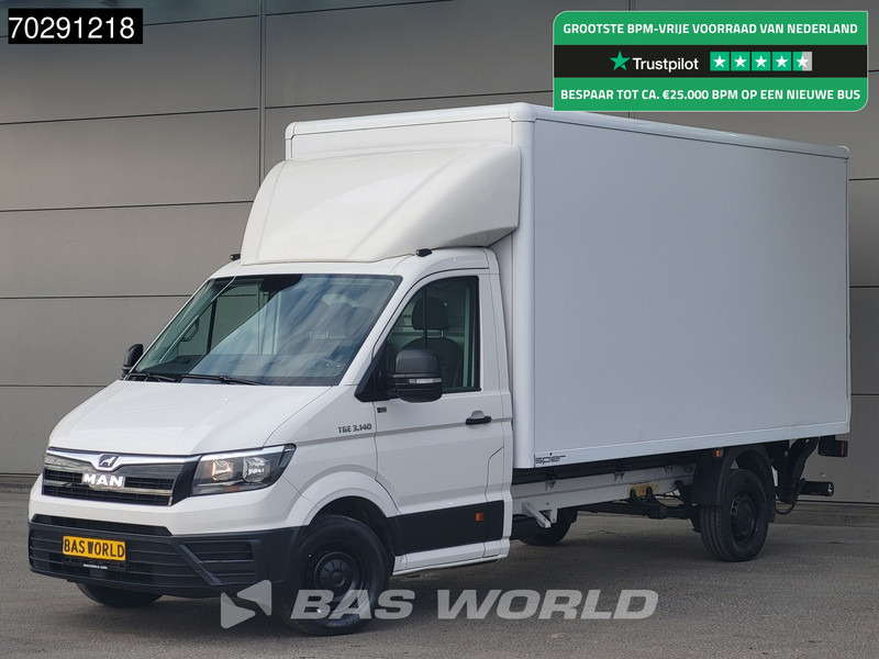 MAN TGE 3.140 Laadklep Automaat Bakwagen Airco Cruise Camera Euro6 Meubelbak Koffer 20m3 Airco Cruise control - Varebil med skap: bilde 1 MAN TGE 3.140 Laadklep Automaat Bakwagen Airco Cruise Camera Euro6 Meubelbak Koffer 20m3 Airco Cruise control - Varebil med skap: bilde 1