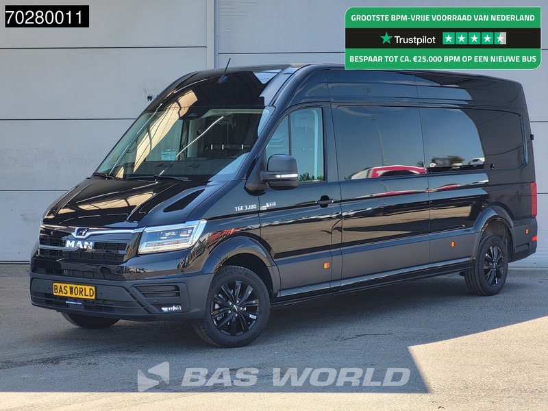 MAN TGE 3.180 4x4 Automaat 2025 Facelift L4H3 LED ACC Navi Airco Cruise Camera Parkeersensoren L3H2 Allrad 4WD 15m3 Airco - Kassebil: bilde 1 MAN TGE 3.180 4x4 Automaat 2025 Facelift L4H3 LED ACC Navi Airco Cruise Camera Parkeersensoren L3H2 Allrad 4WD 15m3 Airco - Kassebil: bilde 1