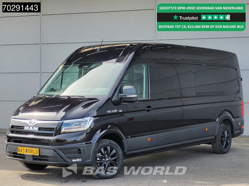 MAN TGE 3.180 Automaat 2025-Model L4H3 Trekhaak ACC LED Navi Airco Camera Parkeersensoren Velgen Euro6 L3H2 15m3 Airco Trekhaak - Kassebil: bilde 1 MAN TGE 3.180 Automaat 2025-Model L4H3 Trekhaak ACC LED Navi Airco Camera Parkeersensoren Velgen Euro6 L3H2 15m3 Airco Trekhaak - Kassebil: bilde 1