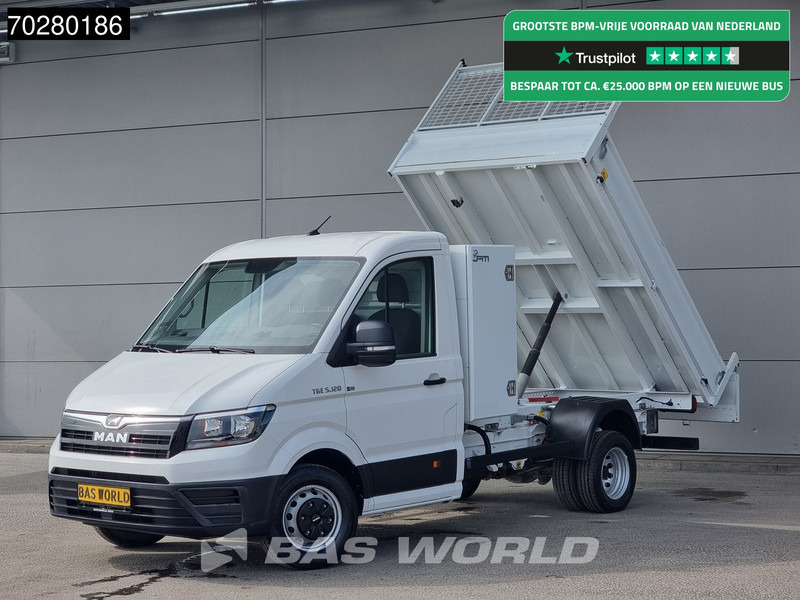 MAN TGE 5.120 Kipper Dubbellucht 3500kg trekhaak Navi Airco Cruise Tipper Benne Kieper Airco Cruise control - Varebil med tipp: bilde 1 MAN TGE 5.120 Kipper Dubbellucht 3500kg trekhaak Navi Airco Cruise Tipper Benne Kieper Airco Cruise control - Varebil med tipp: bilde 1