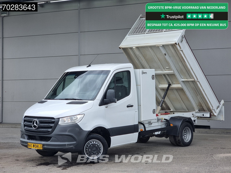 Mercedes-Benz Sprinter 514 CDI Open Laadbak met Kist Dubbel Cabine Dubbellucht 3,5t Trekhaak Airco Cruise Euro6 Pritsche Pickup Open Box 1m3 Airco Trek - Varebil med plan: bilde 1 Mercedes-Benz Sprinter 514 CDI Open Laadbak met Kist Dubbel Cabine Dubbellucht 3,5t Trekhaak Airco Cruise Euro6 Pritsche Pickup Open Box 1m3 Airco Trek - Varebil med plan: bilde 1
