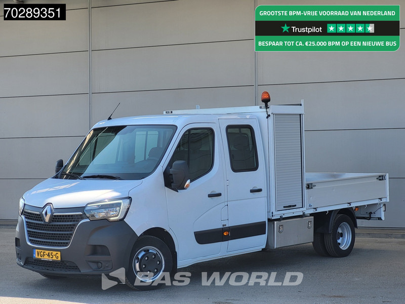 Renault Master 145PK Open Laadbak Dubbellucht 3,5t Trekhaak DC Dubbel Cabine Airco Cruise Euro6 Pritsche Pickup Open Box Airco Trekhaak Cruise contro - Varebil med plan: bilde 1 Renault Master 145PK Open Laadbak Dubbellucht 3,5t Trekhaak DC Dubbel Cabine Airco Cruise Euro6 Pritsche Pickup Open Box Airco Trekhaak Cruise contro - Varebil med plan: bilde 1