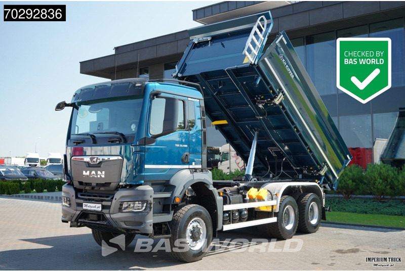 MAN TGS 33.480 TGS 6X6 11m3 KH-3-Way Kipper 6x6 Steel Suspension Automatic Big-Axle Euro 6 - Tippbil: bilde 1 MAN TGS 33.480 TGS 6X6 11m3 KH-3-Way Kipper 6x6 Steel Suspension Automatic Big-Axle Euro 6 - Tippbil: bilde 1