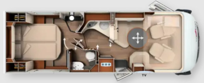 Carthago Chic E-Line I 51 QB - Helintegrert bobil: bilde 1 Carthago Chic E-Line I 51 QB - Helintegrert bobil: bilde 1