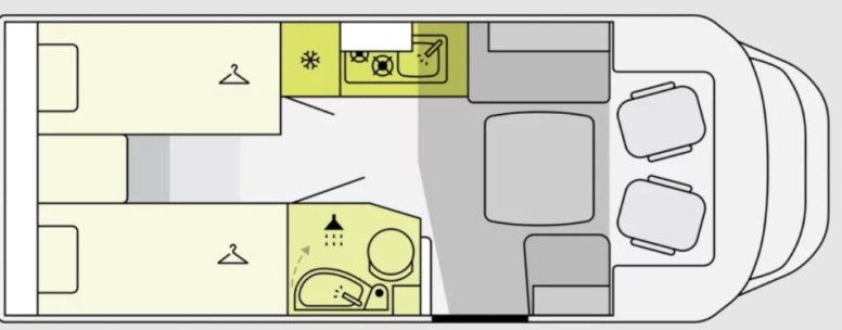 Etrusco T 6.9 SBC - Halvintegrert bobil: bilde 1 Etrusco T 6.9 SBC - Halvintegrert bobil: bilde 1