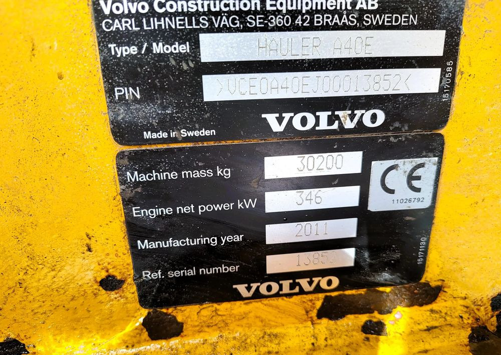 Volvo A40E - Dumper: bilde 5 Volvo A40E - Dumper: bilde 5