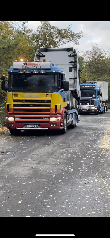 Transporter lastebil for transport av tunge maskiner SCANIA 164 480 V8 GS MEPPEL: bilde 20