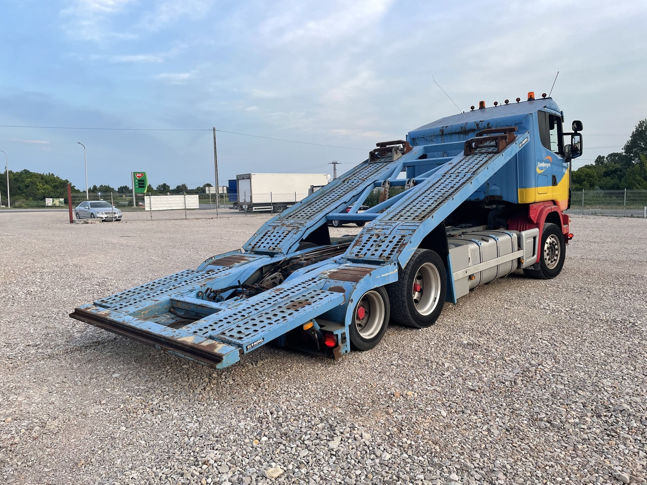 Transporter lastebil for transport av tunge maskiner SCANIA 164 480 V8 GS MEPPEL: bilde 8