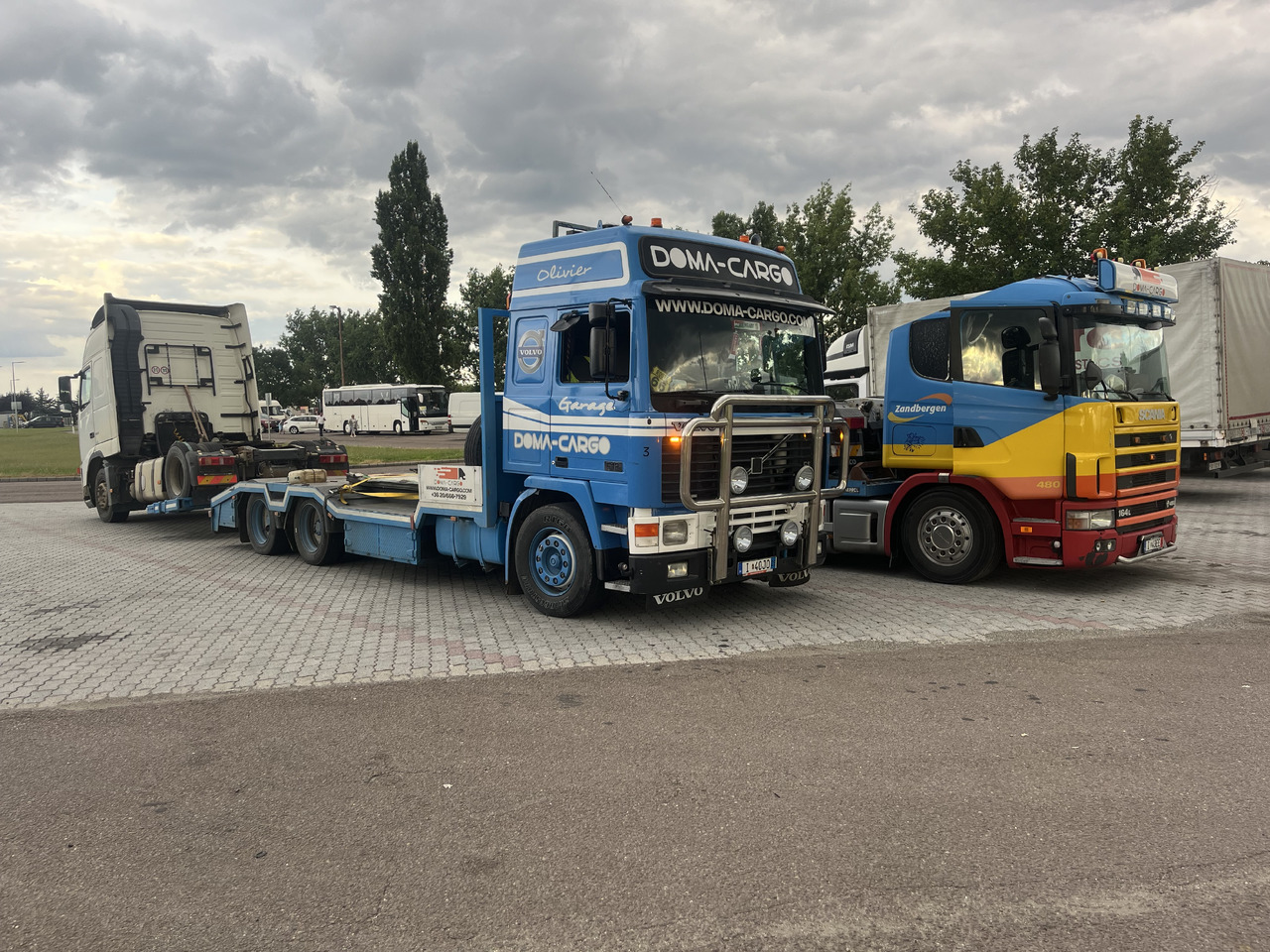 Transporter lastebil for transport av tunge maskiner SCANIA 164 480 V8 GS MEPPEL: bilde 16