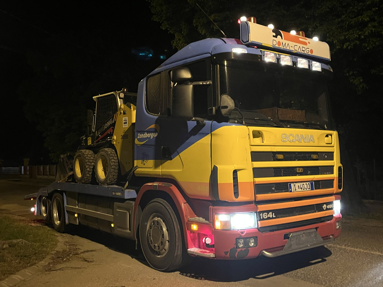 Transporter lastebil for transport av tunge maskiner SCANIA 164 480 V8 GS MEPPEL: bilde 19