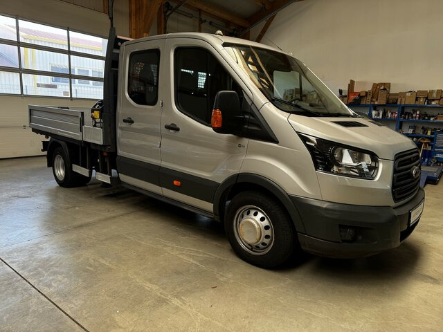 FORD Transit FT 350L Doka TdCI 1.2t Fassi Kran - Varebil med plan, Varebil med dobbelt førerhus: bilde 4 FORD Transit FT 350L Doka TdCI 1.2t Fassi Kran - Varebil med plan, Varebil med dobbelt førerhus: bilde 4