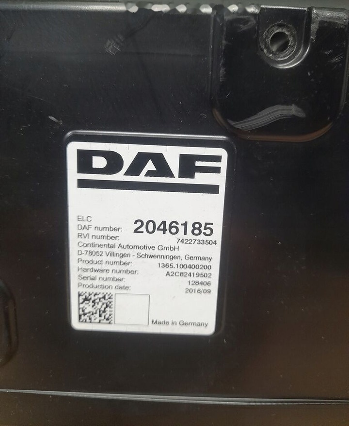 DAF XF 106 2046185 - Styreenhet for Lastebil: bilde 3 DAF XF 106 2046185 - Styreenhet for Lastebil: bilde 3