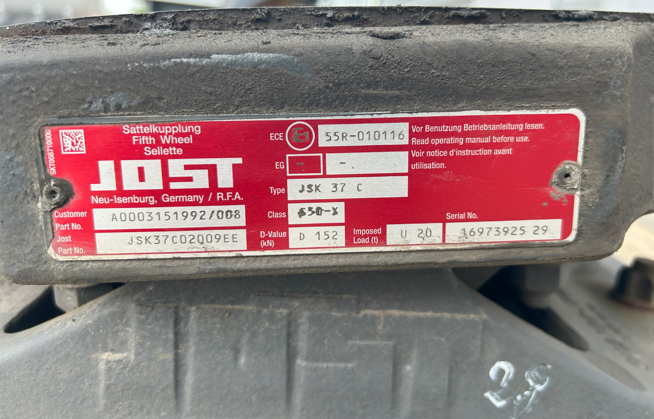JOST JSK37C MERCEDES ACTROS MP4 - Svingskive for Lastebil: bilde 5 JOST JSK37C MERCEDES ACTROS MP4 - Svingskive for Lastebil: bilde 5