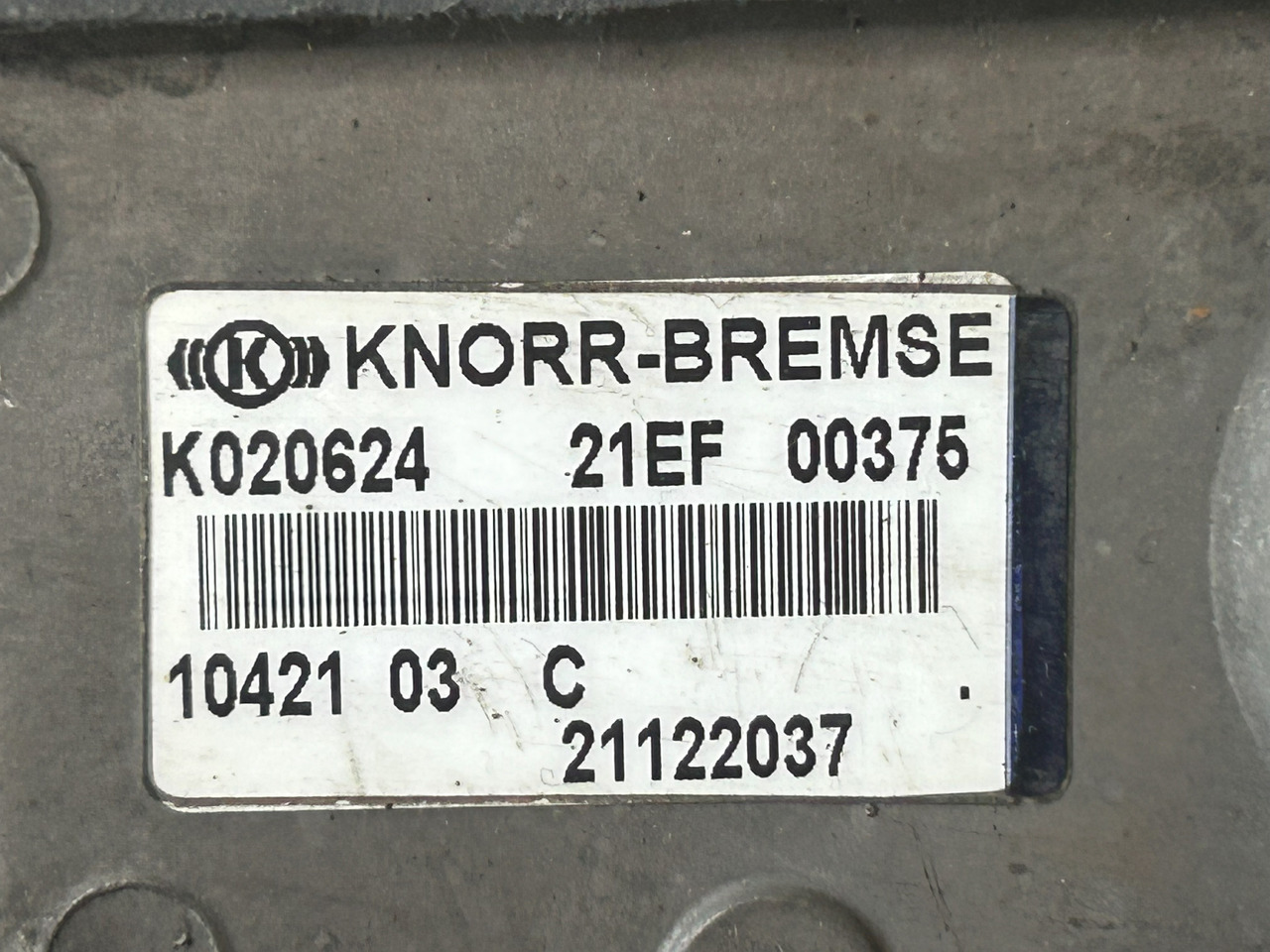 KNORR-BREMSE TRAILER EBS CONTROL VALVE / EUROPE / VOLVO - Bremseventil: bilde 3 KNORR-BREMSE TRAILER EBS CONTROL VALVE / EUROPE / VOLVO - Bremseventil: bilde 3