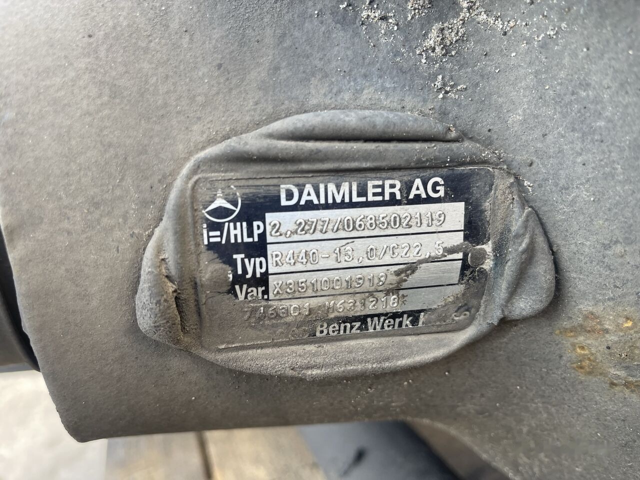 Mercedes-Benz R440-13 2.277 Mercedes-Benz MP4 truck - Bakaksel for Lastebil: bilde 5 Mercedes-Benz R440-13 2.277 Mercedes-Benz MP4 truck - Bakaksel for Lastebil: bilde 5