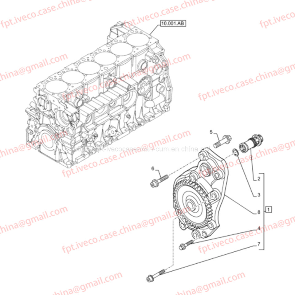 Engine Cursor9 Euro 6 F2CFE612 A/B/D F2CFE614A*B041/F2CGE614F*V004 5802431166 Oil Pump F504127258 F504131225 F5801608329 - Oljepumpe for Lastebil: bilde 2 Engine Cursor9 Euro 6 F2CFE612 A/B/D F2CFE614A*B041/F2CGE614F*V004 5802431166 Oil Pump F504127258 F504131225 F5801608329 - Oljepumpe for Lastebil: bilde 2