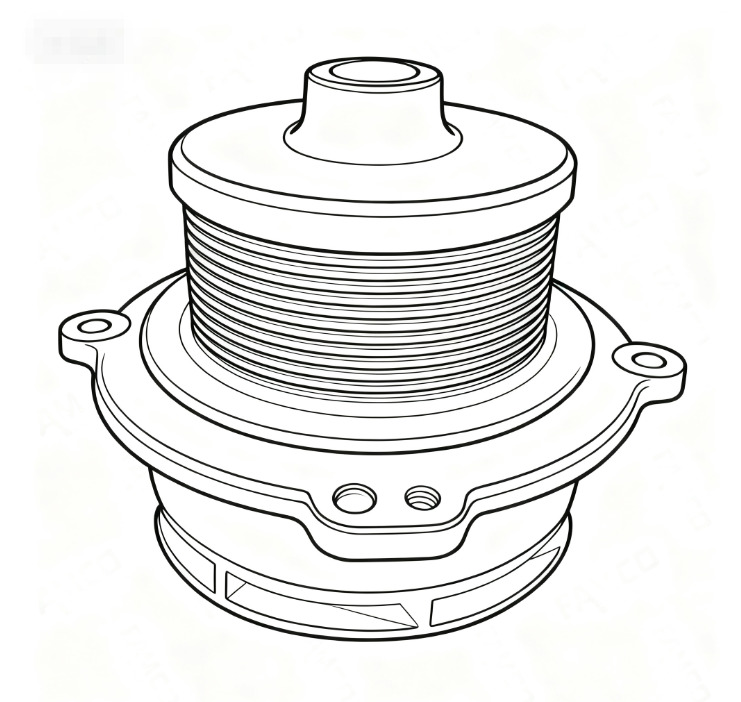 OEM Engine Cursor11 F3GFE613A B001 5801863562 WATER PUMP F5801795031 - Kjølevæskepumpe: bilde 1 OEM Engine Cursor11 F3GFE613A B001 5801863562 WATER PUMP F5801795031 - Kjølevæskepumpe: bilde 1