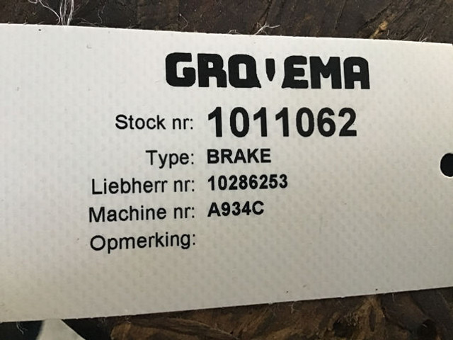 Liebherr Brake - Bremsedeler: bilde 4 Liebherr Brake - Bremsedeler: bilde 4