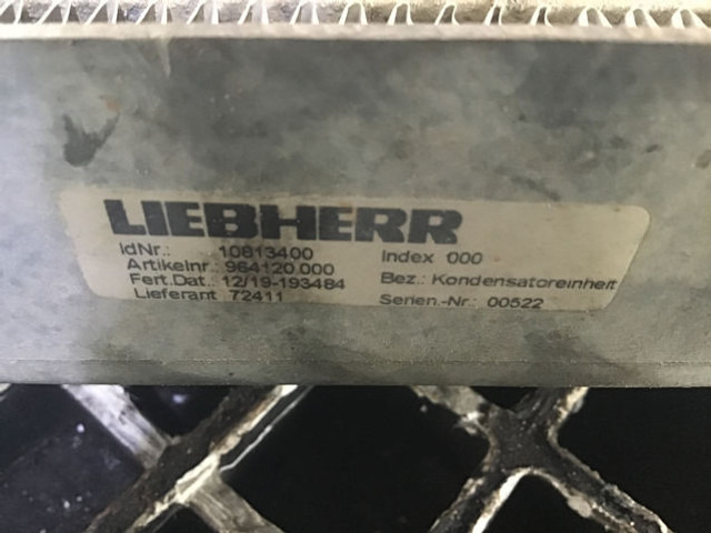 Liebherr Capacitor Unit - A/C del: bilde 2 Liebherr Capacitor Unit - A/C del: bilde 2